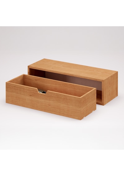 Desna Büyük Çekmeceli Mini Dolap 34 Cm Uzunluk X 12.1 Cm Genişlik X 9.6 Cm Woodsaka Doğal Ahşap