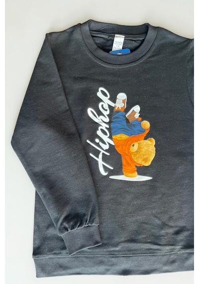 Minik Motion 3'lü Set Çocuk Baskılı 2 İplik Penye Sweatshirt Beyaz - Siyah - Lacivert Minik Motion 3'lü Set Çocuk Baskılı 2 İplik Penye Sweatshirt Beyaz - Siyah - Lacivert