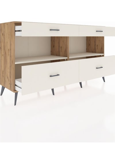 Hyperion Konsol 2 Raflı 4 Çekmeceli 176x44x99 Çam-aytaşı Atlas Çam/aytası - Atlas Çam