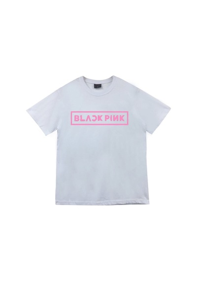 Stoned&Fame Unisex Beyaz Blackpink Baskılı T-shirt Beyaz