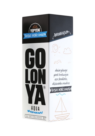Aqua 250 Ml Cam Şişe Tuzsuz Deniz Kokulu Kolonya 12 Adet 1 Koli