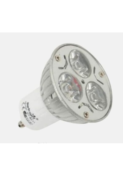 3W Gu10 Duylu Çanak Led Spot Ampul Yeşil Işık