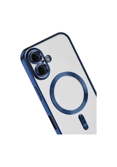 Apple Uyumlu   iPhone 16 Kılıf Kross Magneticsafe Kapak - Lacivert