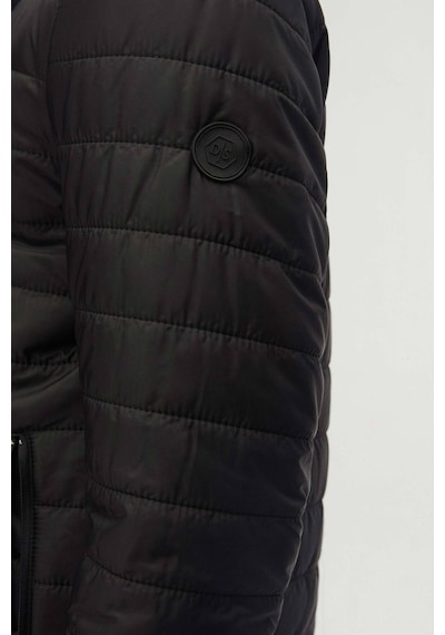 D'S Damat Slim Fit Rüzgar Geçirmez Elyaf Dolgulu Erkek Mont 3HF07ORT04262 Siyah