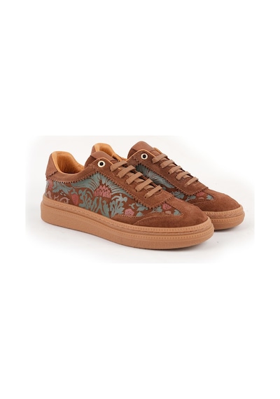 Mamma Mia Kadın Günlük Ayakkabı Hakiki Deri Süet Çiçek Desenli Goblen Kalın Taban Bağcıklı Sneaker 26y-700 Camel Mamma Mia Kadın Günlük Ayakkabı Hakiki Deri Süet Çiçek Desenli Goblen Kalın Taban Bağcıklı Sneaker 26y-700 Camel