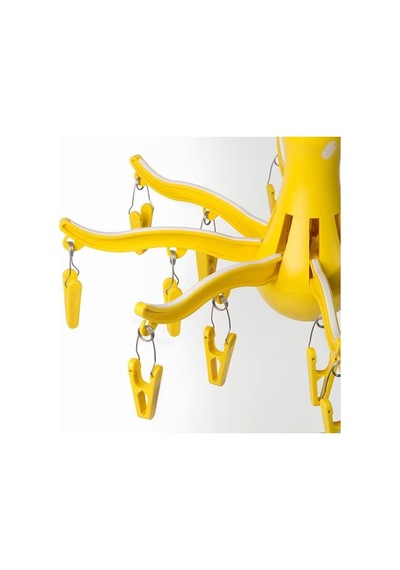 Ikea Pressa Çamaşır Kurutma Askılığı, Sarı, 16 Mandallı