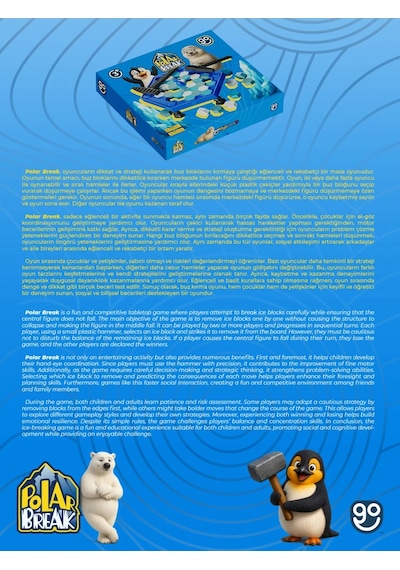 Polar Break Buz Tuzağı Aile Aktivite Oyuncağı Buz Kırma Oyuncak