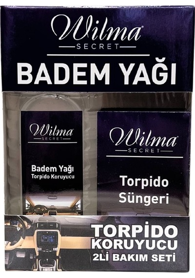 Wilma Secret Torpido Koruyucu 2'li Bakım Seti - Badem Yağı Ve Torpido Süngeri