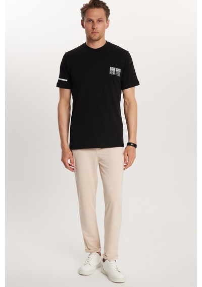 Tudors Erkek Slim Fit Pamuklu Beli Bağlamalı Yan Cepli Katlamalı Paça Jogger Bej Pantolon-33812 Bej Tudors Erkek Slim Fit Pamuklu Beli Bağlamalı Yan Cepli Katlamalı Paça Jogger Bej Pantolon-33812 Bej