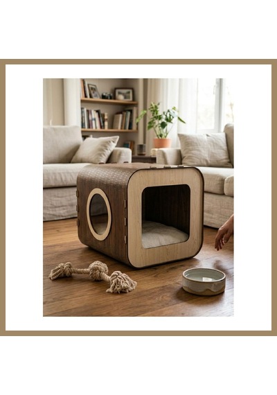 Bezos Özel Tasarım Fusion Mdf Kedi Evi 22