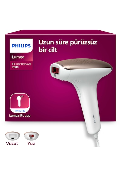 Philips Lumea 7000 Serisi SC1997/00 IPL Tüy Alma,Vücut ve Yüz için 2 Başlık,Çanta