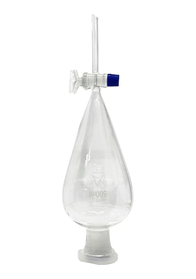 Ayırma Hunisi Musluklu Armudi Form Borosilikat 3.3 Cam - 500 Ml