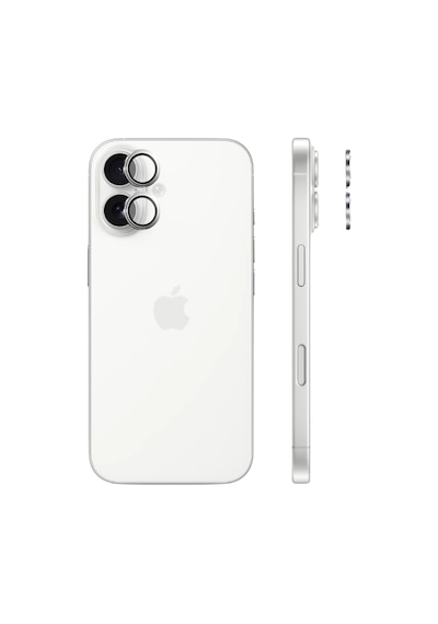 Safeus 9h+ Safir Temperli Kamera Lens Koruyucu, Apple Uyumlu iPhone 17 İle Beyaz