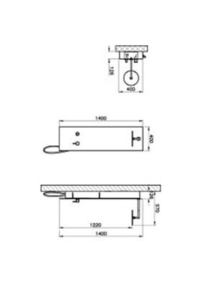 VitrA Origin Duş Sistemi A45805 Masajlı - Siyah Cam - Bakır Diğer