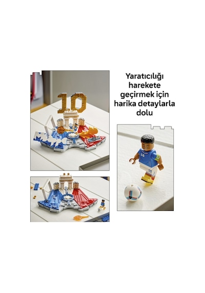 LEGO® Editions Kylian Mbappé – Unutulmaz Futbol Anları 43013 - 10 Yaş ve Üzeri Çocuklar için Dekoratif Futbol Modeli Yapım Seti (490 Parça)