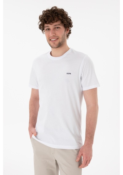 U.S. Polo Assn. Erkek Regular Fit Bisiklet Yaka Beyaz Basic Tişört 50305928-VR013 U.S. Polo Assn. Erkek Regular Fit Bisiklet Yaka Beyaz Basic Tişört 50305928-VR013