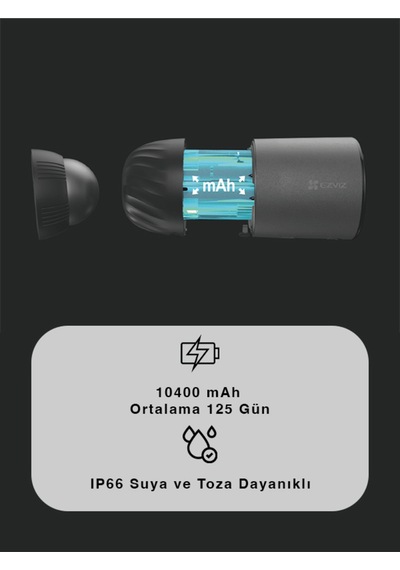Bc1c Bataryalı Güvenlik Kamerası Wi-fi Destekli, Akıllı Hareket Algılama Fynix Teknoloji