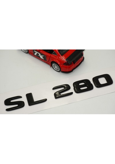 SL 280 Bagaj Parlak Siyah ABS 3M 3D Yazı Logo