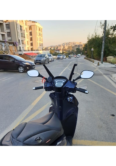 Motocam Kymco People S 200 Ön Cam 2020-2026 Model 38cm Şeffaf Renkli 4mm Sportif