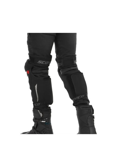 Motoanl Motosiklet Soft Dizlik Level 2 Koruma Sertifikalı Motor Dizliği Siyah