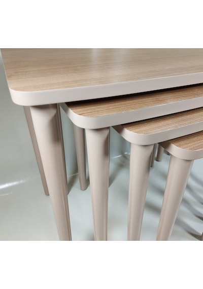 Kirazlı Mdf 4Lü Zigon Sehpa