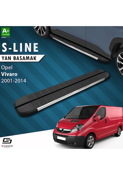 S-dizayn Opel Vivaro A Kısa Şase S-line Krom Yan Basamak 223 Cm 2 N11.7987