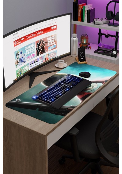 La Casa De Papel-tokyo V3 90x40 Xxl Gaming Kauçuk Kaymaz Taban Mouse Pad Fare Altlığı