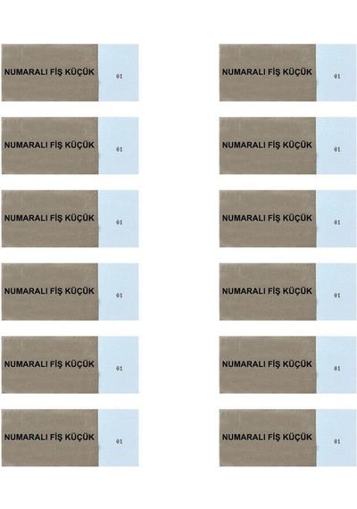 Dilman 4302 Numaralı Fiş Küçük Boy - 24 Adet