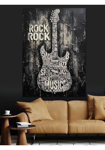 Ahşap Tablo Punk Rock Müzik Sözleri