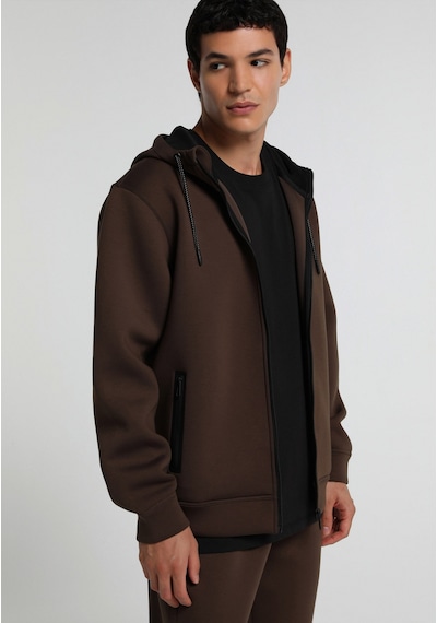 Colin's Colins Regular Fit Kapüşonlu Düz Erkek Kahverengi Sweatshirt Cl1082116 Q1.v1 Dbr Koyu Kahverengi Colin's Colins Regular Fit Kapüşonlu Düz Erkek Kahverengi Sweatshirt Cl1082116 Q1.v1 Dbr Koyu Kahverengi