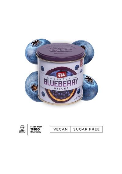 Evereat Yaban Mersini Kuru Meyve Cipsi 30 Gr - Dondurularak Kurutulmuş Freeze Dried Çıtır Yaban Mersini 30 G
