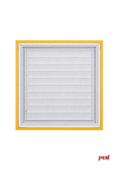 Alüminyum Banyo Wc Havalandırma Menfezi 44x44 Beyaz Seri