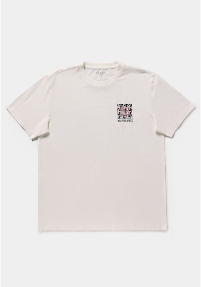 Colin's Colins Relaxed Fit Yuvarlak Yaka Düz Erkek Beyaz Kısa Kol Tişört Cl1081341 Q1.v2 Ofw