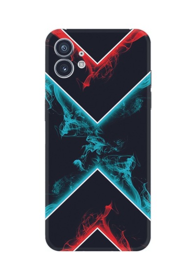 Nothing Phone 2 Kılıf Silikon Desen Özel Seri Smoke 1728