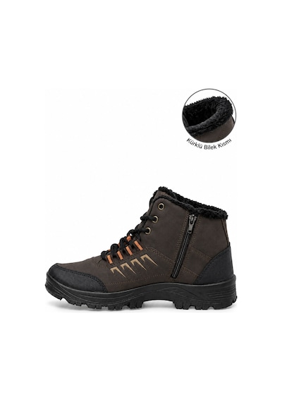 Vojo Fix İçi Tüylü Fermuarlı Günlük Outdoor Erkek Bot 267800001917 62 Kahve