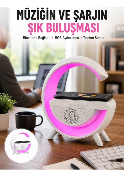 Northcity Yeni Nesil Bluetooth Hoparlör Speaker 5.0 Taşınabilir G Şeklinde Powerbankli