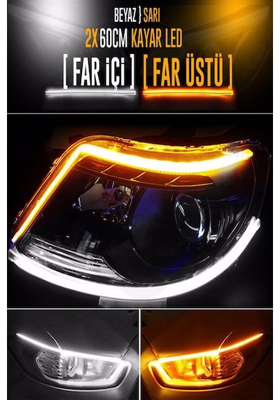 Er Lıght-X Auto Lıghtıng Far Üstü Selamlamalı Kayar Led 60Cm