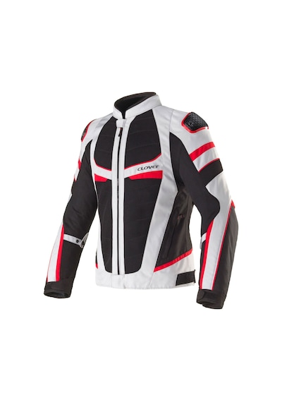 Clover Rainjet-3 Wp Korumalı Motosiklet Montu Gri Siyah Kırmızı