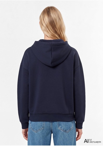 Mavi Logo Sweatshırt Navy Blazer Lacivert Kadın Sweatshirt M1s20139-82318
