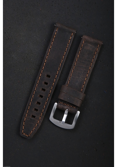 Hakiki Deri 20mm Akıllı Pimli Saat Kordonu Kahverengi 88193219