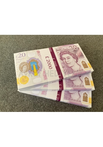 300 ADET 20 STERLİN BANKNOT POUND PARA GEÇERSİZ DÜĞÜN İÇİN PARALA