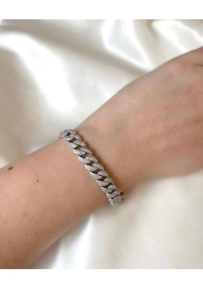 Oriental Kuyumculuk Jewellery Gümüş Taşlı Gurmet Bileklik Gümüş