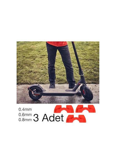 Xiaomi M365 Scooter İçin Kauçuk Titreşim Sarsıntı Önleyici Damper- 5775 Kırmızı