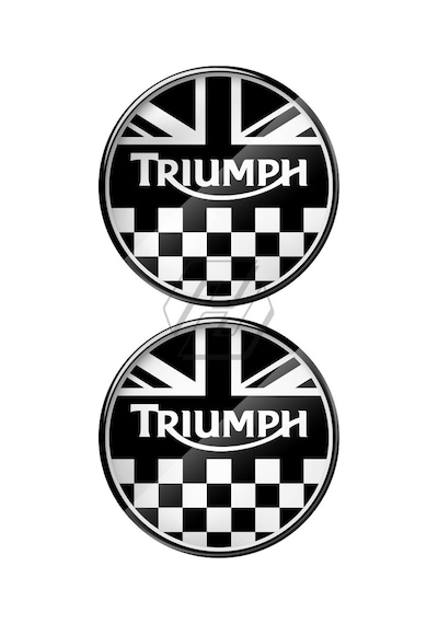 Triumph 3D Damla Sticker 2 Adet