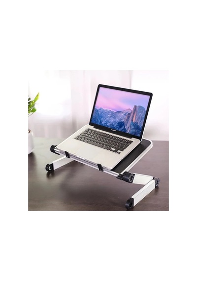 Ally Yl-805 Katlanabilir Fanlı Dizüstü Laptop Standı- 5775 Renk: Siyah