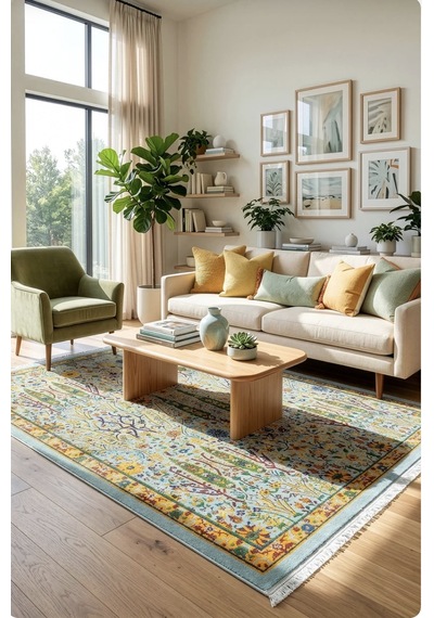 Pop Maksimalist Halı 25603b Çok Renkli