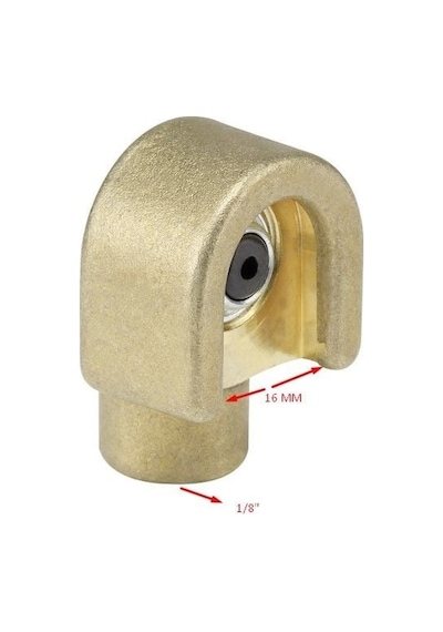 Pressol Tekalamit Buton Başlık Pirinç 16mm 1/8f K 6101012062125