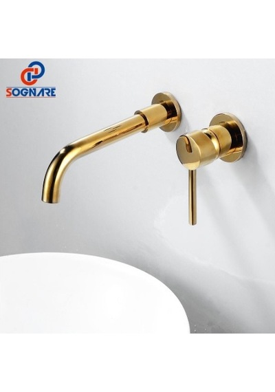 Banyo Lavabo Bataryası Ankastre Sıva Altı Dahil Ankastre Set Altın