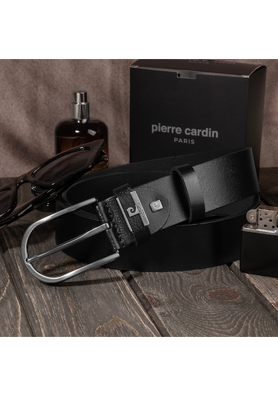 Pierre Cardin Siyah Deri Erkek Kemer En 4cm Pc-mdl Siyah