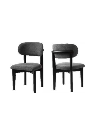 Nergis Sandalye Siyah Bukle Kumaş Modern Tasarım Mutfak Ve Salon Sandalyesi Şık Ve Dayanıklı Çok Renkli